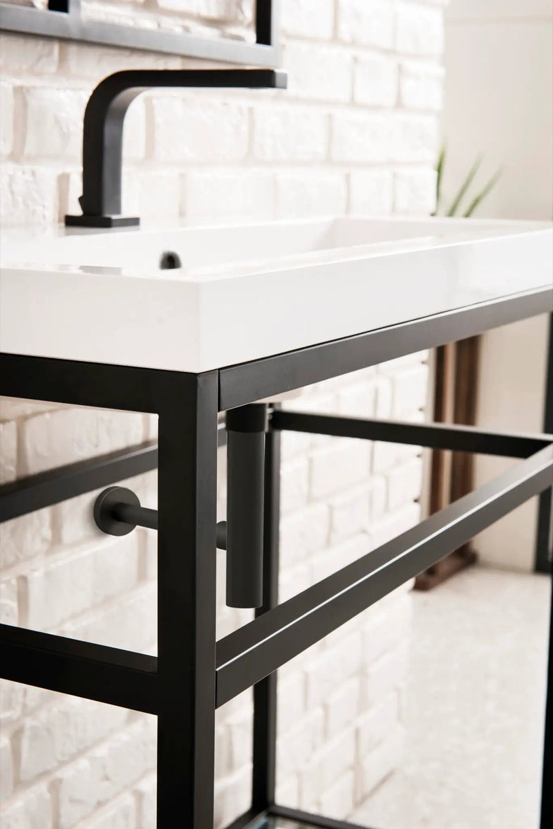James Martin Boston 31.5" Single Console Vanity, Matte Black by James Martin