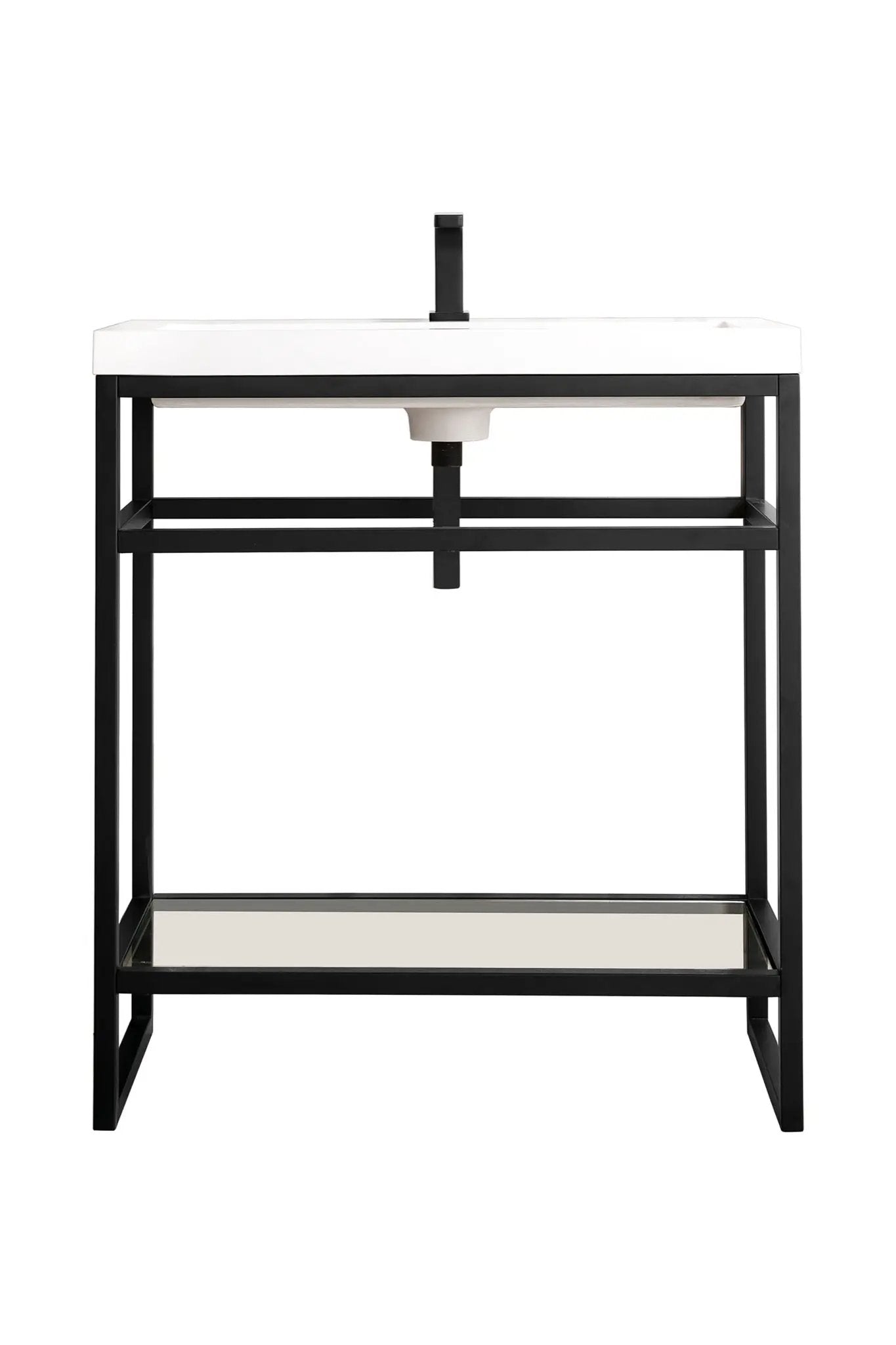 James Martin Boston 31.5" Single Console Vanity, Matte Black by James Martin