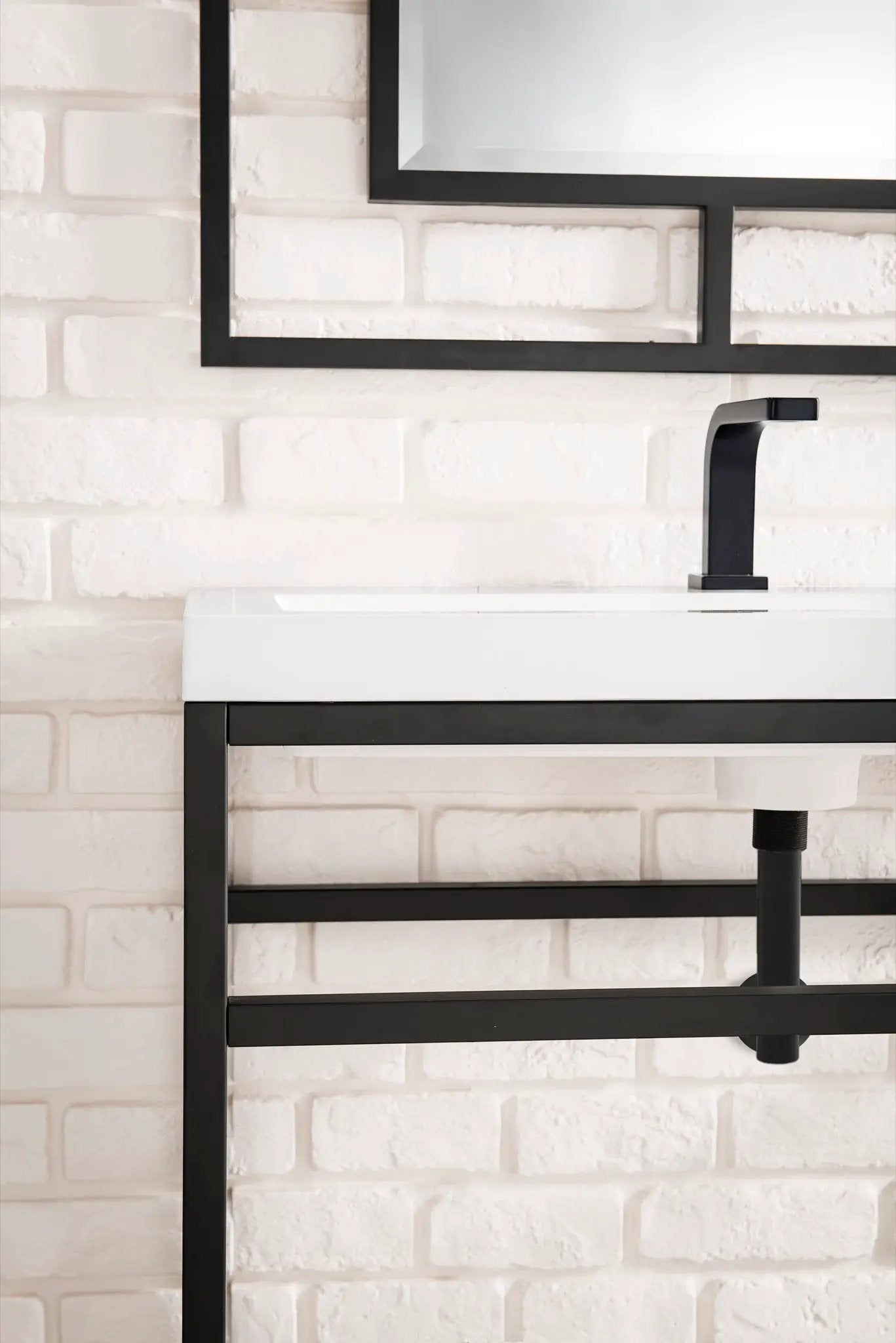 James Martin Boston 31.5" Single Console Vanity, Matte Black by James Martin