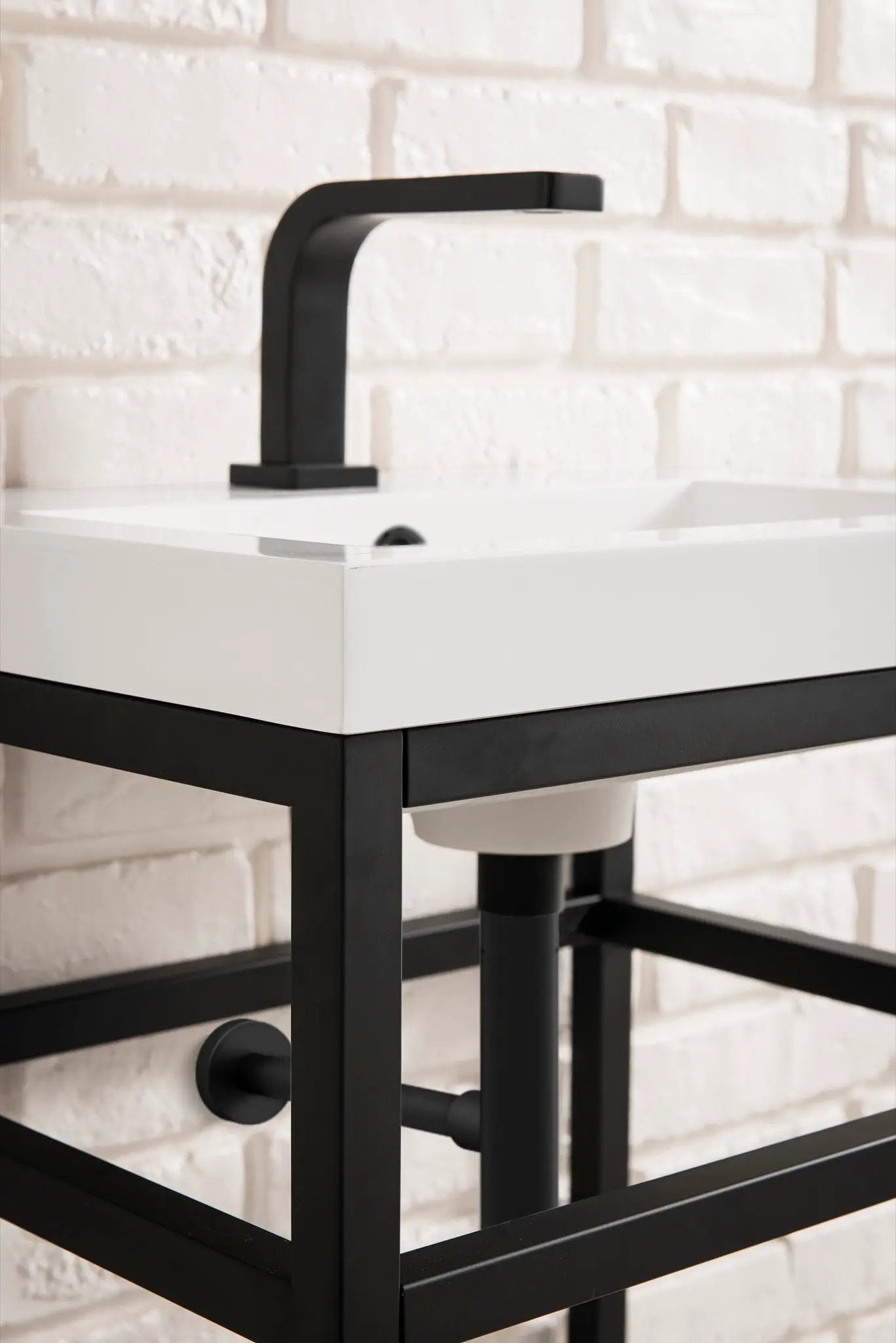 James Martin Boston 31.5" Single Console Vanity, Matte Black by James Martin