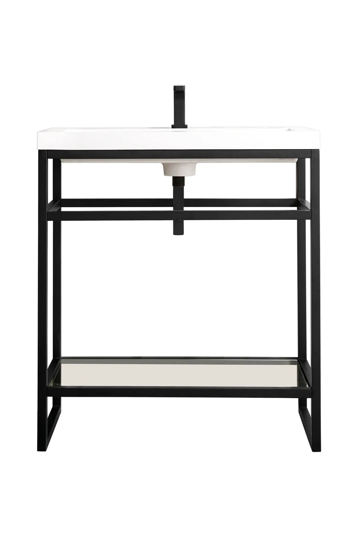 James Martin Boston 31.5" Single Console Vanity, Matte Black by James Martin