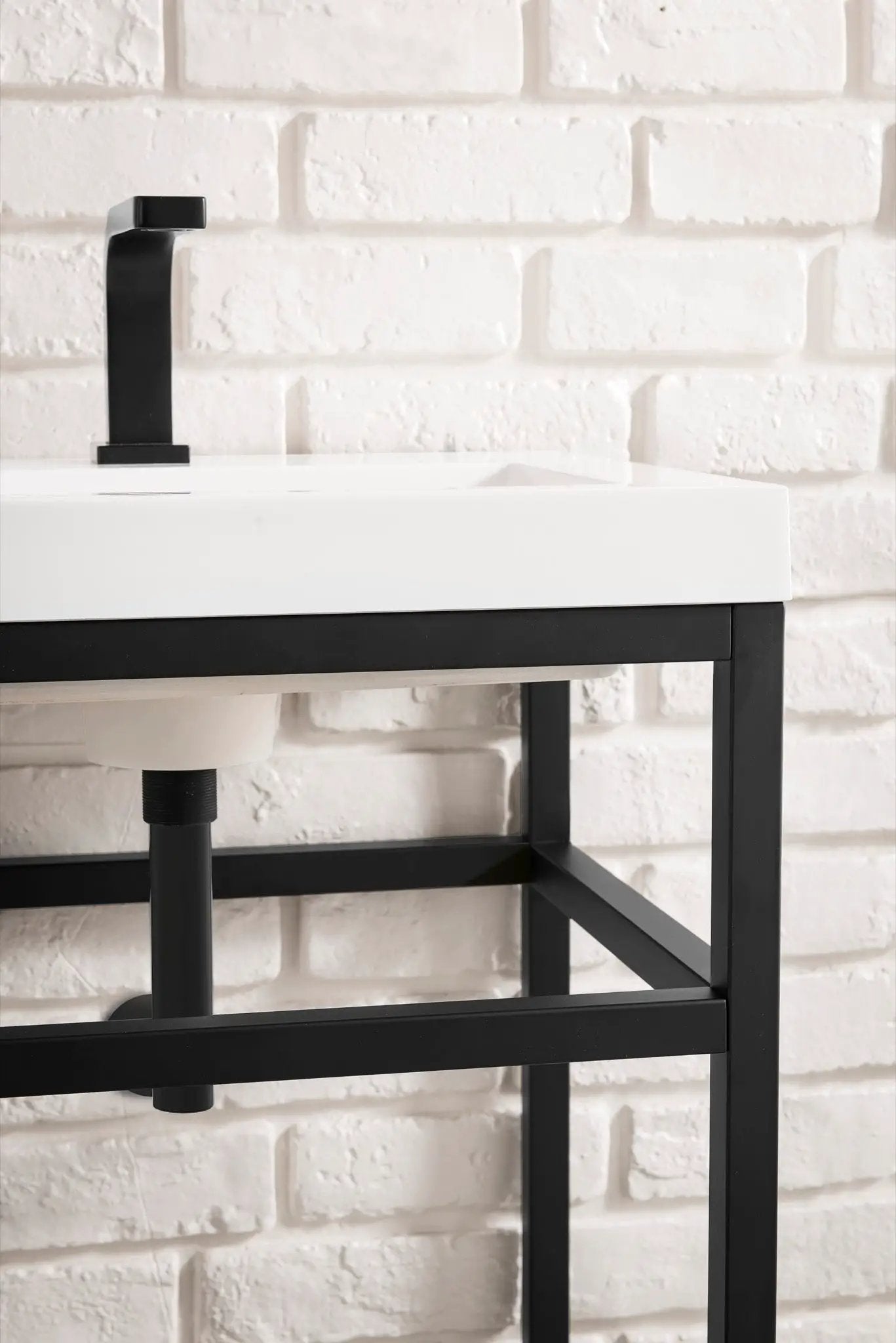 James Martin Boston 31.5" Single Console Vanity, Matte Black by James Martin