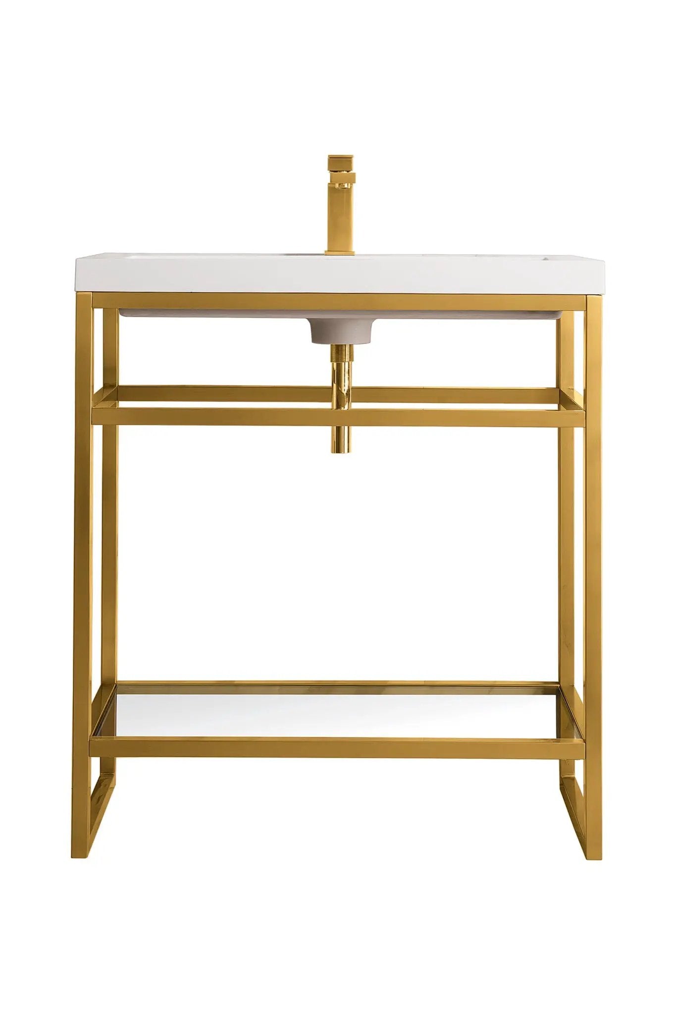 James Martin Boston 31.5" Single Console Vanity, Radiant Gold by James Martin