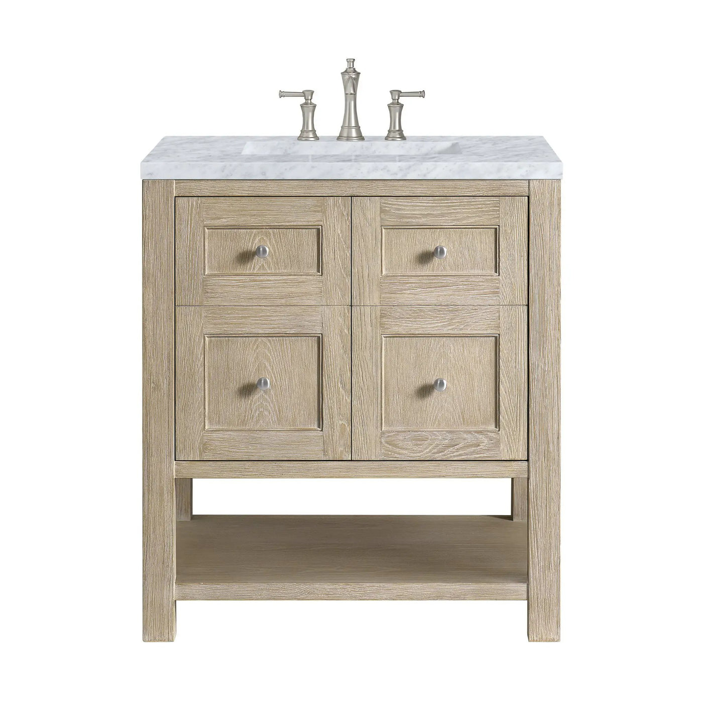 James Martin Breckenridge 30" Single Bathroom Vanity, Whitewashed Oak by James Martin