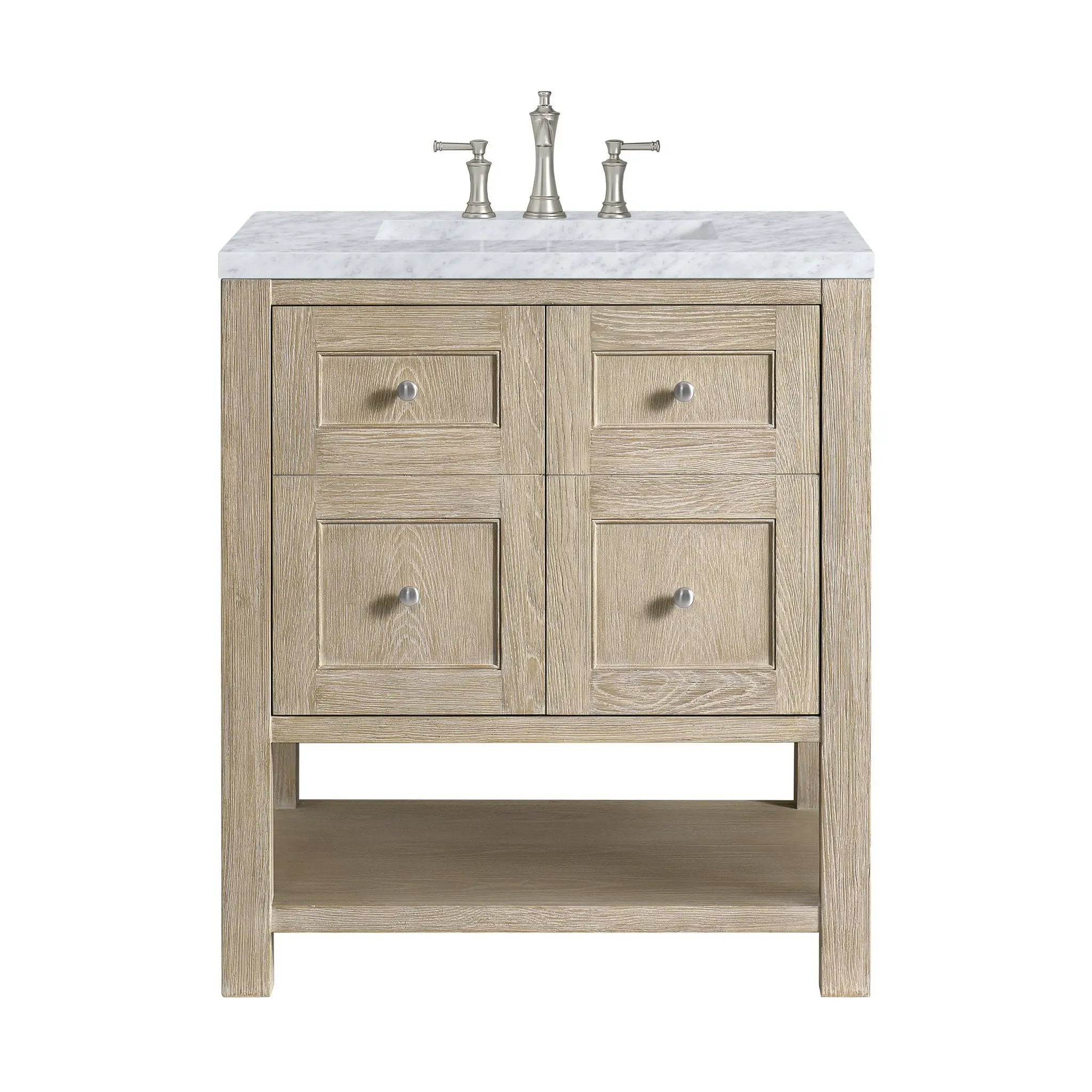 James Martin Breckenridge 30" Single Bathroom Vanity, Whitewashed Oak by James Martin