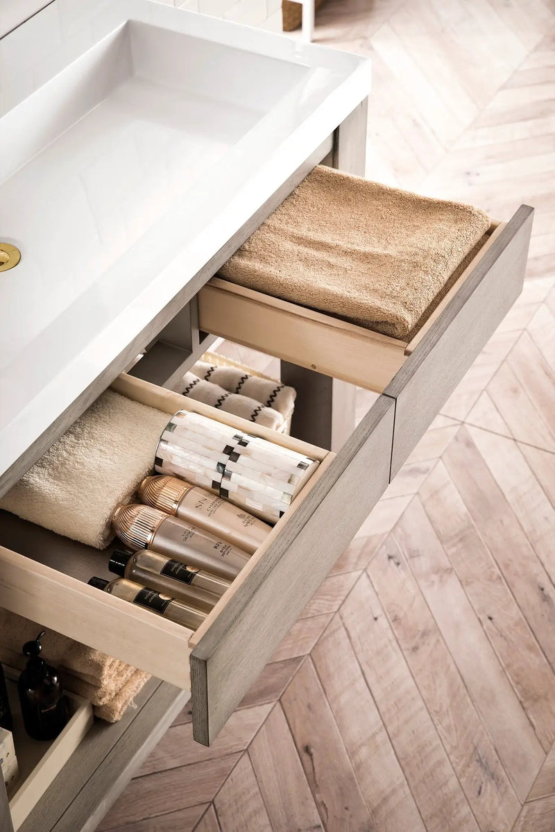 James Martin Brooklyn 39.5" Single Console Vanity, Platinum Ash by James Martin