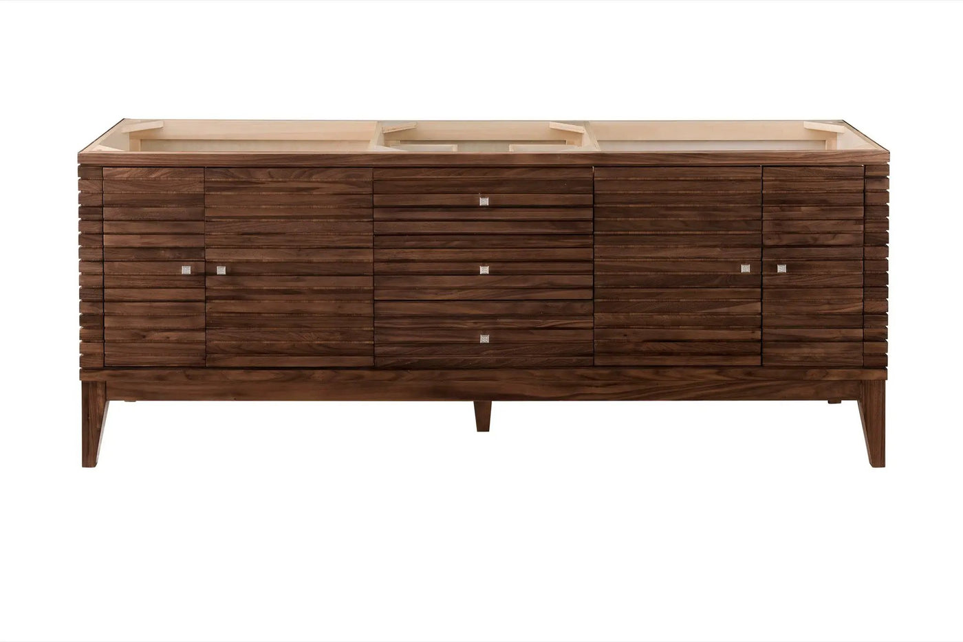 James Martin Linear 72" Single Bathroom Vanity, Mid-Century Walnut by James Martin