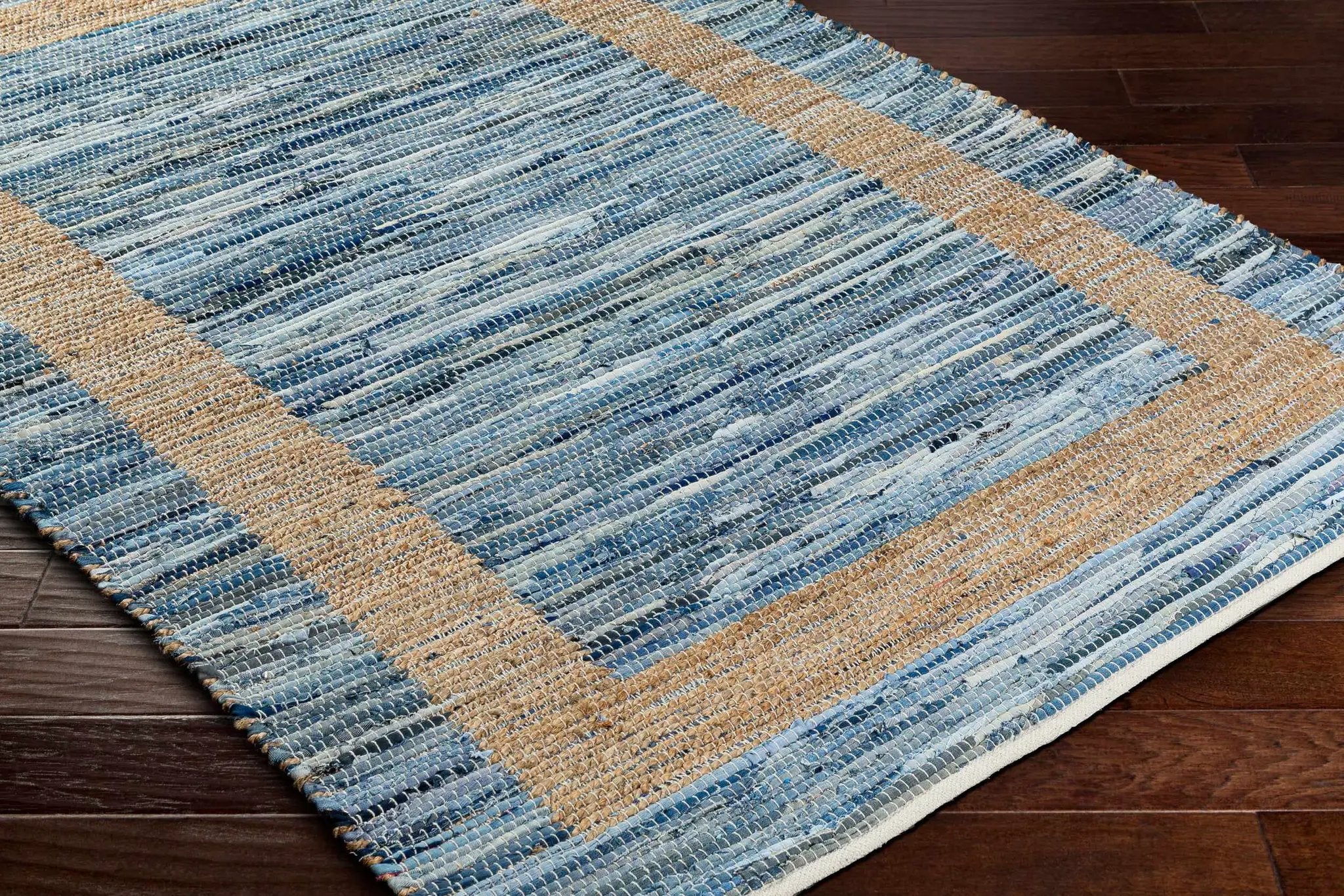 Ghita Recycled Blue Jean Rug - Clearance by Boutique Rugs