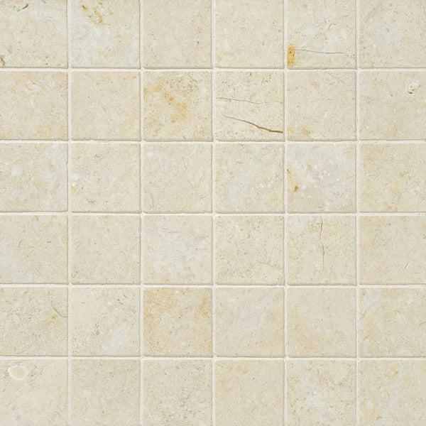 Jerusalem Light Honed 2x2 Limestone Mosaics 12x12