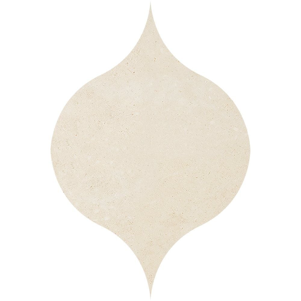 Jerusalem Light Honed Winter Leaf Limestone Waterjet Mosaics 4 7/8x6 13/16 Limestone Honed 4x8 Waterjet Mosaics