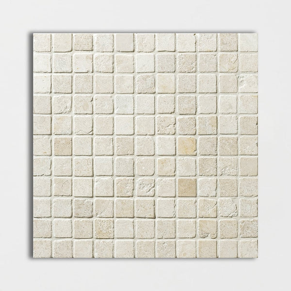Jerusalem Tumbled 1x1 Limestone Mosaics 12x12