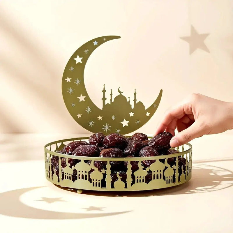 Jewelry Organizer - Metal Star Moon Theme Tray by House Of Avana