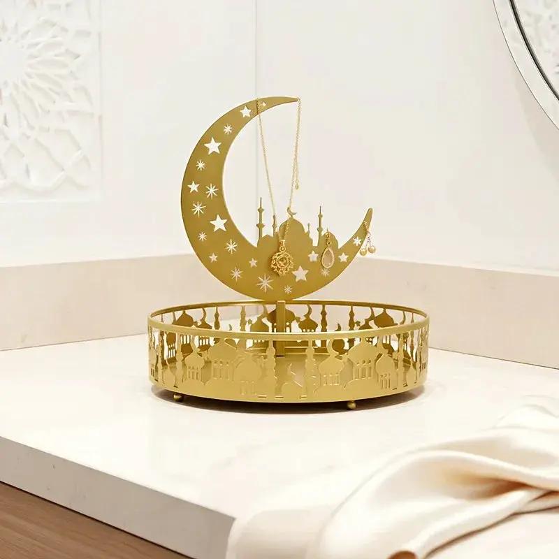 Jewelry Organizer - Metal Star Moon Theme Tray by House Of Avana