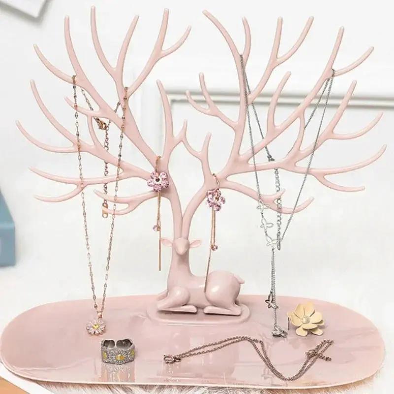 Jewelry Stand - Tree-Inspired Pink Multiple Hooks by House Of Avana