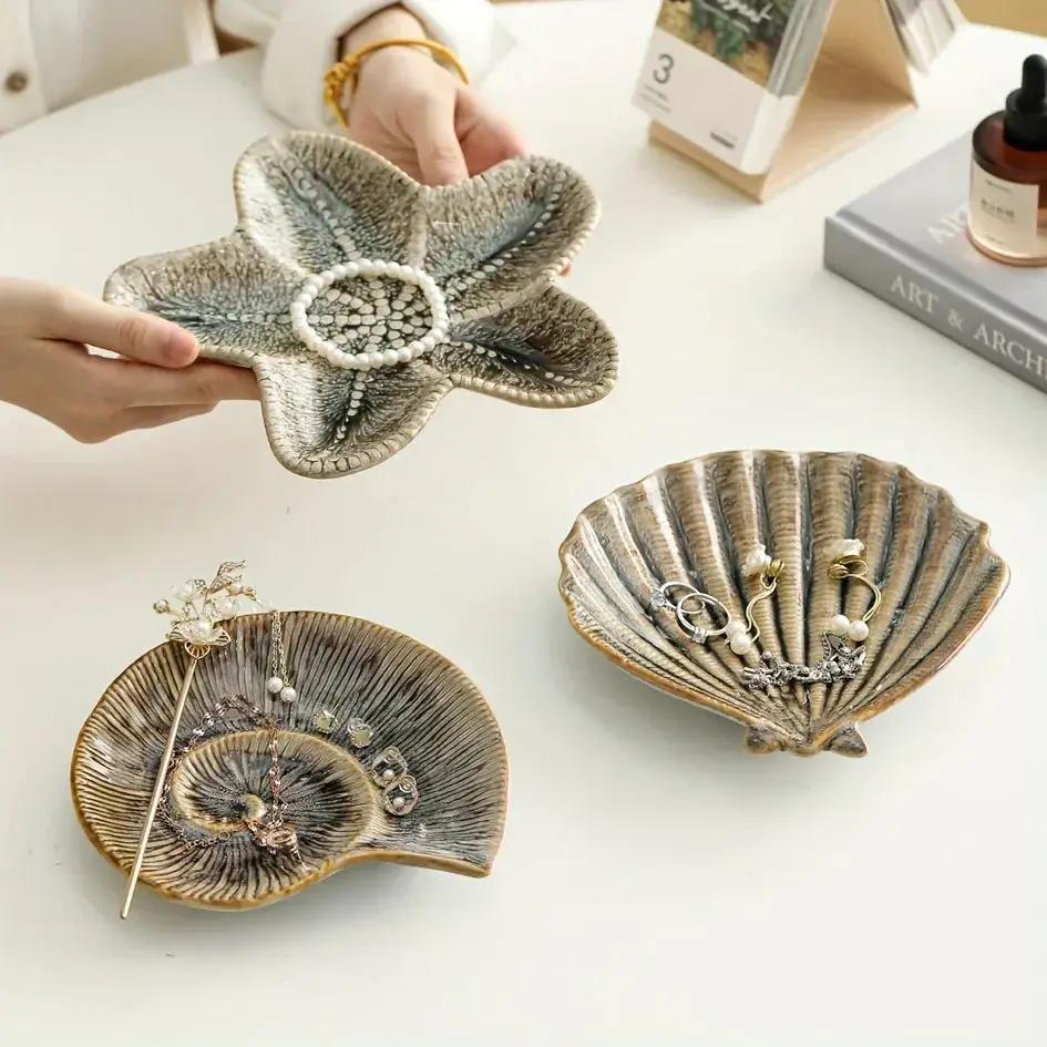 Jewelry Tray - Dual-Color Ceramic Starfish by House Of Avana