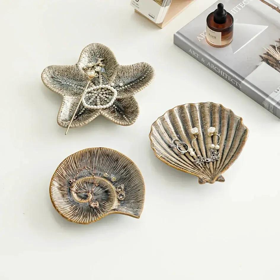 Jewelry Tray - Dual-Color Ceramic Starfish by House Of Avana