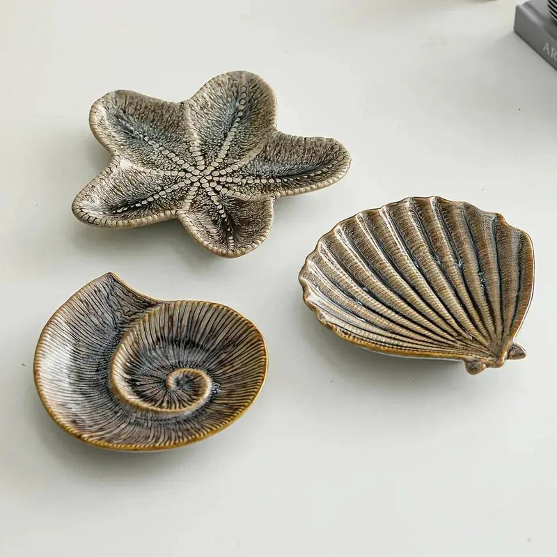 Jewelry Tray - Dual-Color Ceramic Starfish by House Of Avana