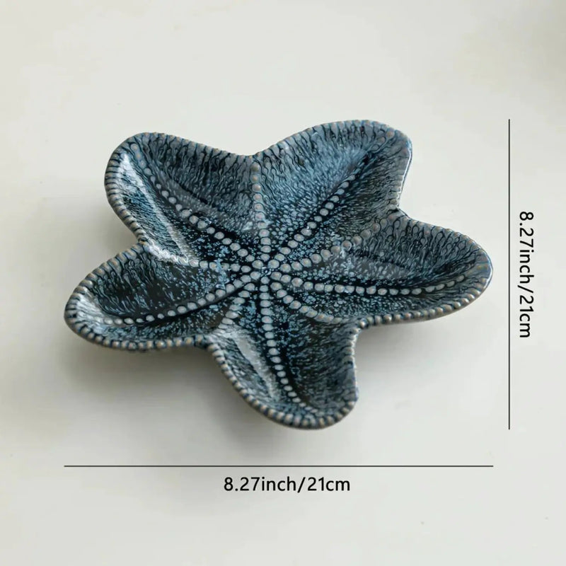 Jewelry Tray - Dual-Color Ceramic Starfish by House Of Avana