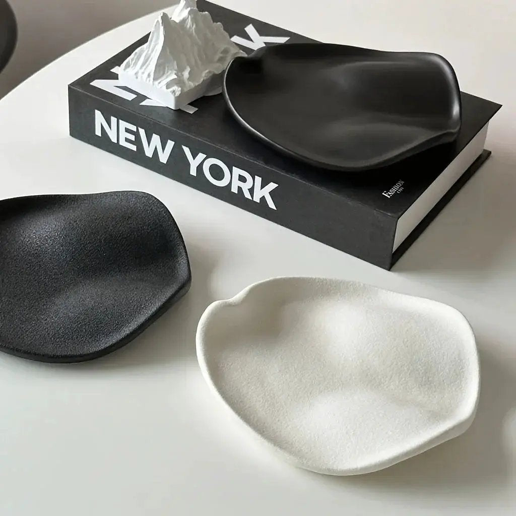 Jewelry Tray - Multifunctional Ceramic Black by House Of Avana