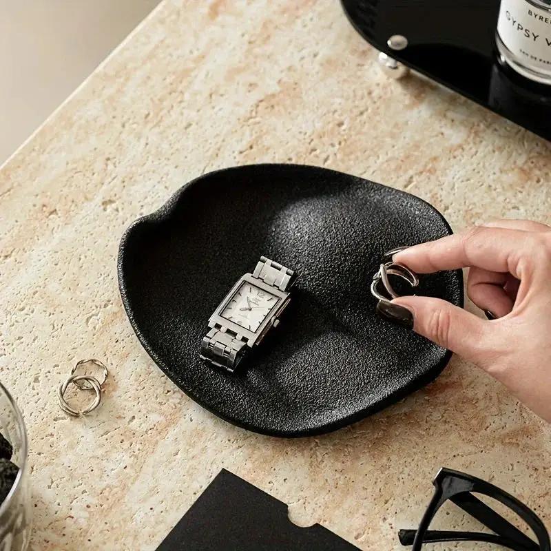 Jewelry Tray - Multifunctional Ceramic Black by House Of Avana