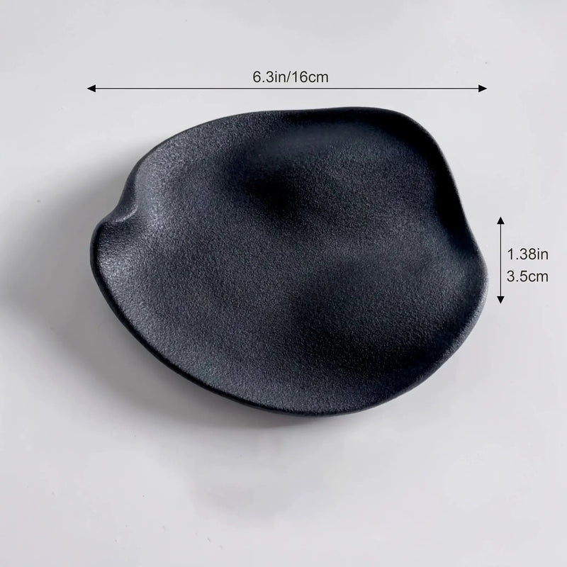 Jewelry Tray - Multifunctional Ceramic Black by House Of Avana