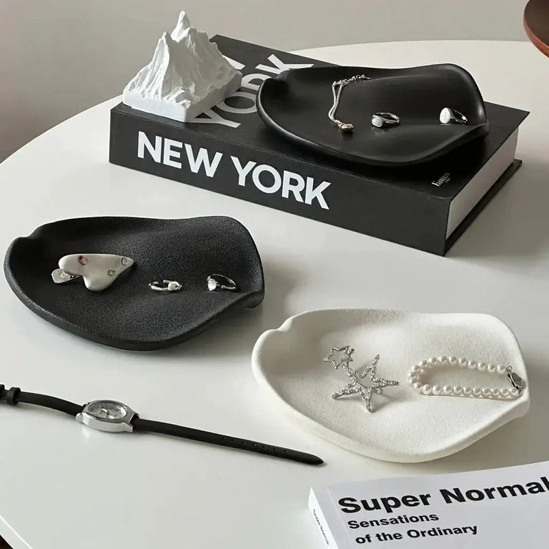 Jewelry Tray - Multifunctional Ceramic Black by House Of Avana