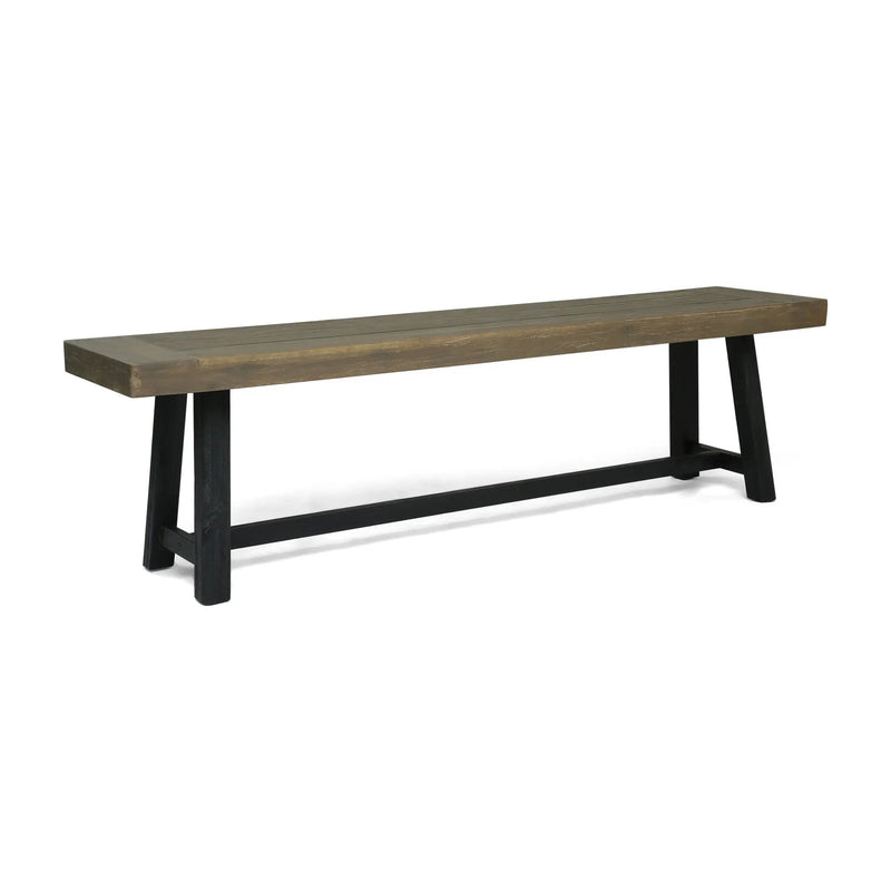 Acacia Outdoor Bench in Sandblast Finish by HouseOfZazla