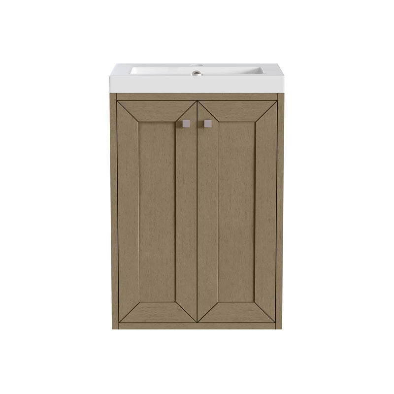 James Martin Chianti 20" Floating Single Bathroom Vanity, Walnut Whisper, view 2