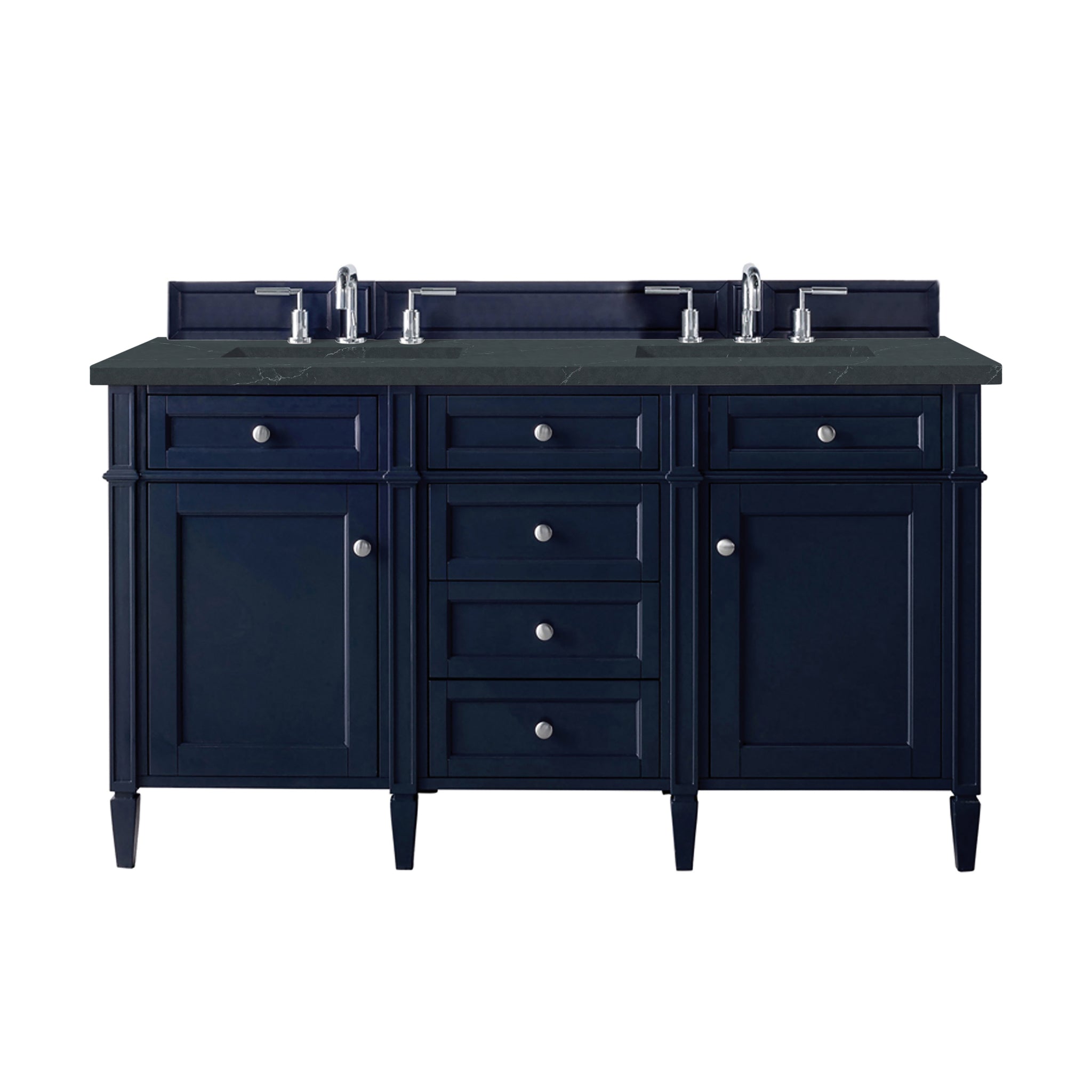 James Martin Brittany 60" Double Bathroom Vanity, Victory Blue, view 32