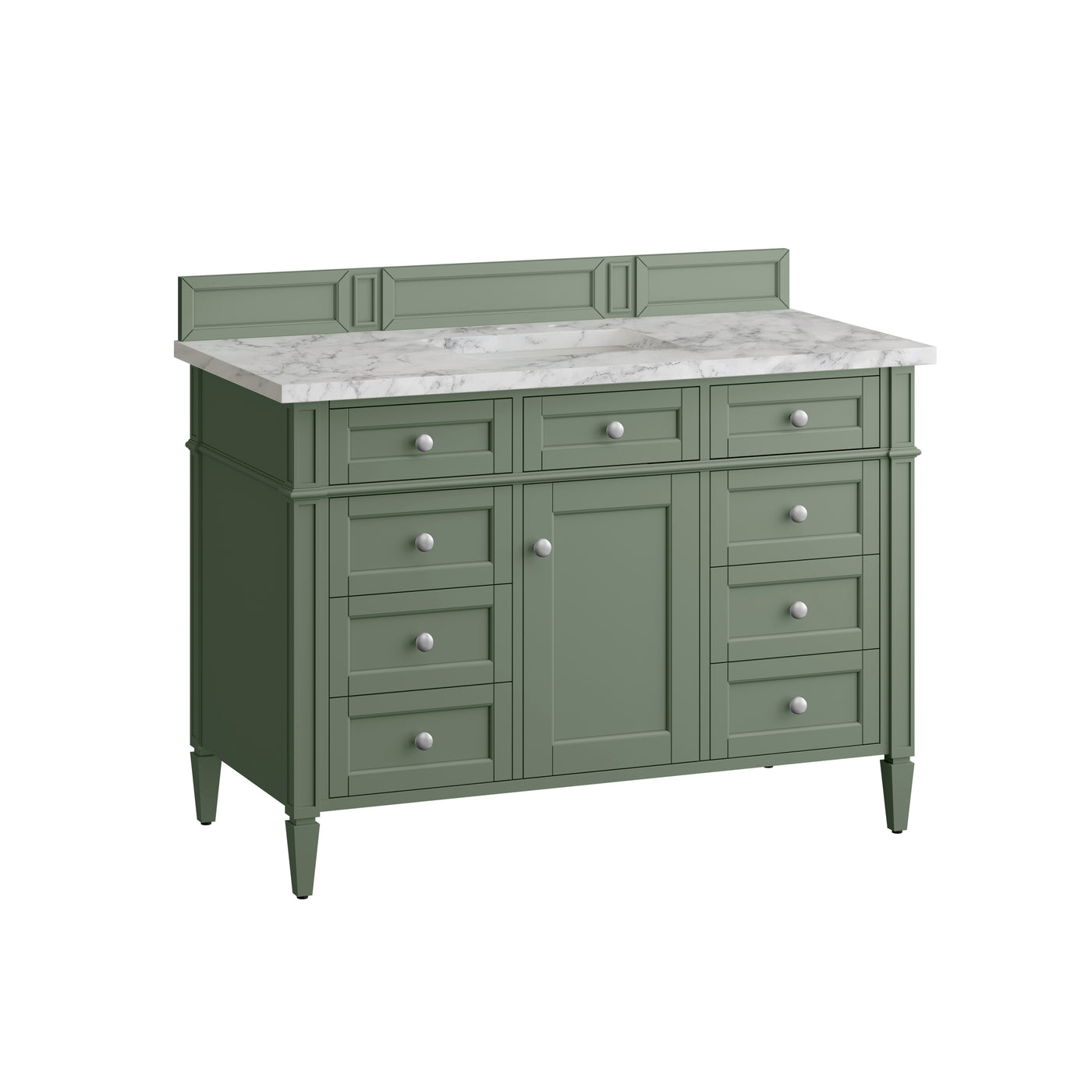 James Martin Brittany 48" Single Bathroom Vanity, Smokey Celadon, view 39