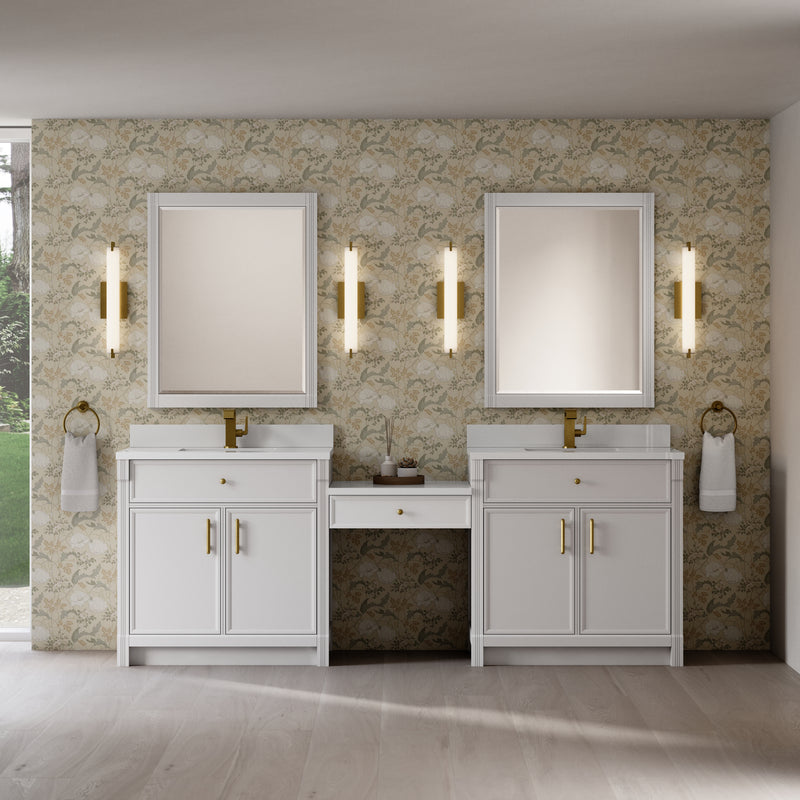 James Martin Bellshire 96" Single Bathroom Vanity, Bright White, view 3