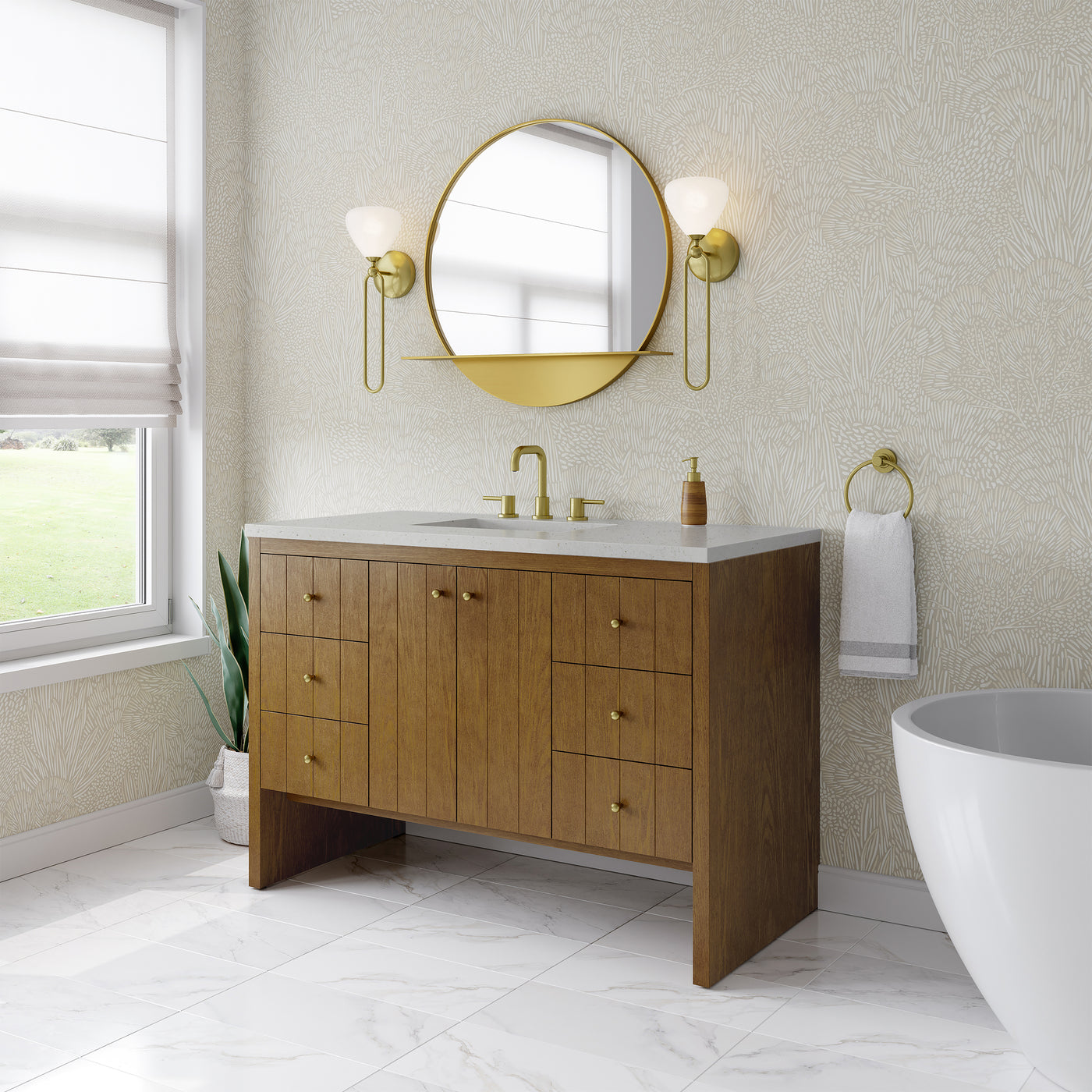 James Martin Hudson 48" Single Bathroom Vanity, Honey Oak, view 32