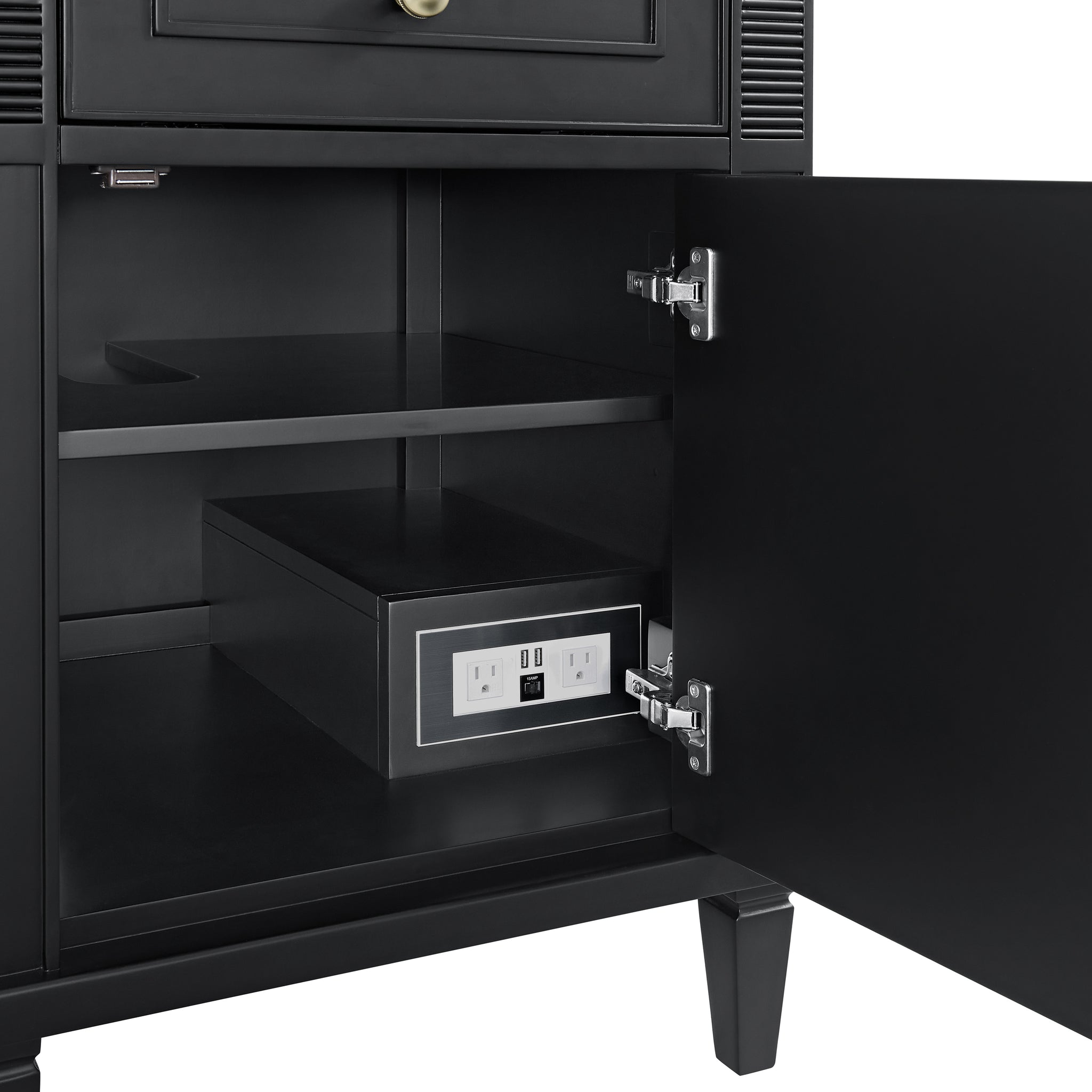 James Martin Lorelai 60" Double Bathroom Vanity, Black Onyx, view 25