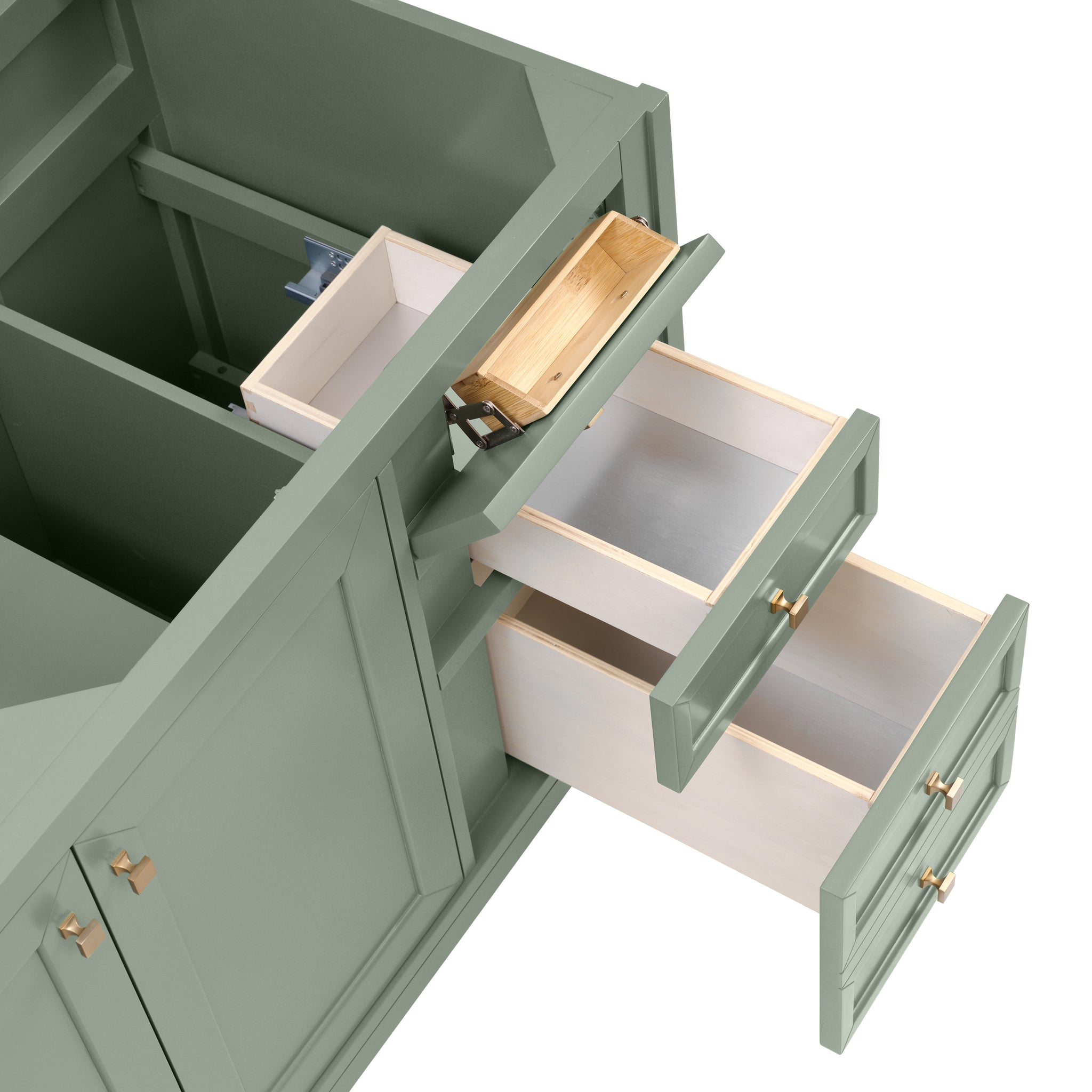 James Martin Chicago 60" Double Bathroom Vanity, Smokey Celadon, view 26