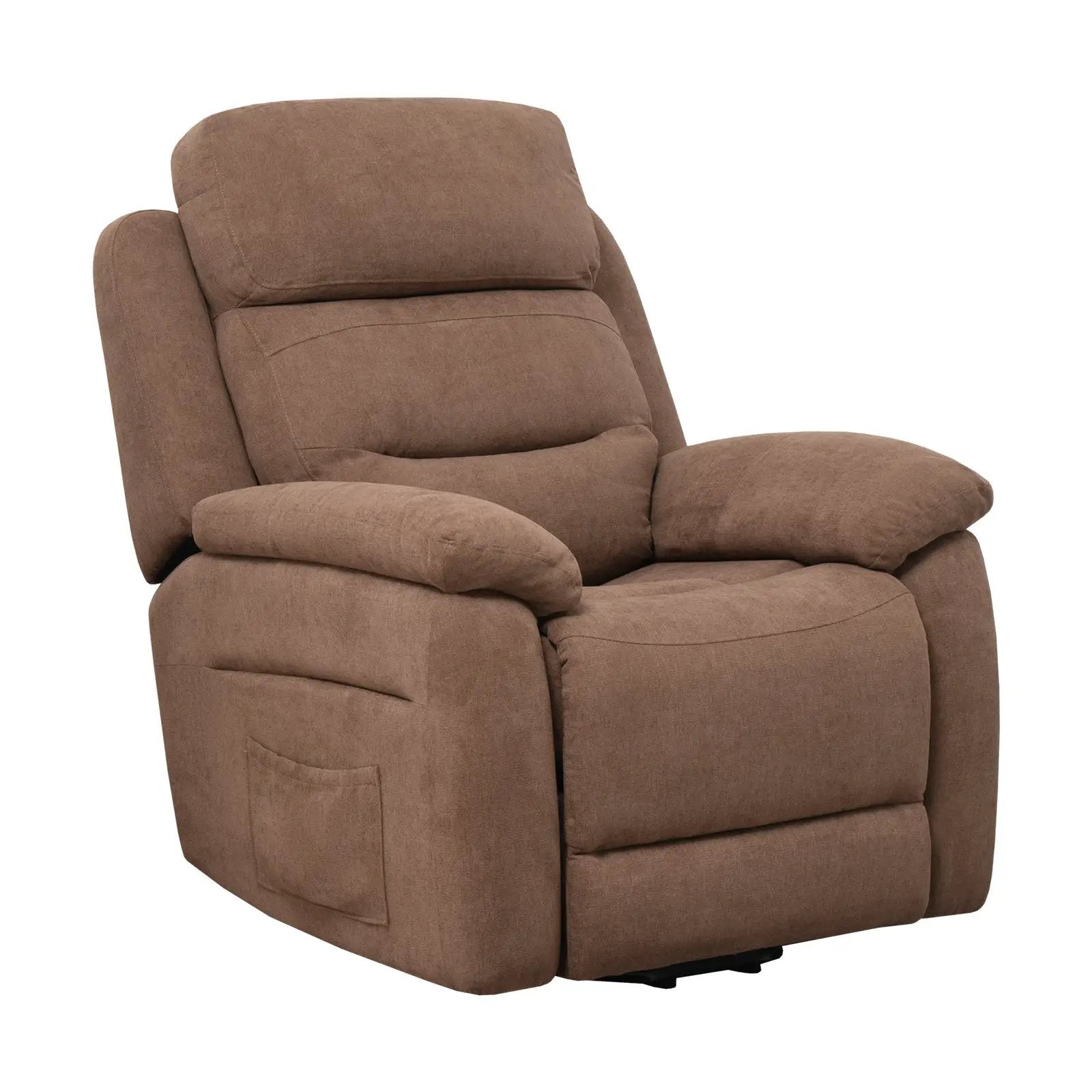 Power Lift Recliner Sofa with Side Pocket and Remote Control by DirectDeals