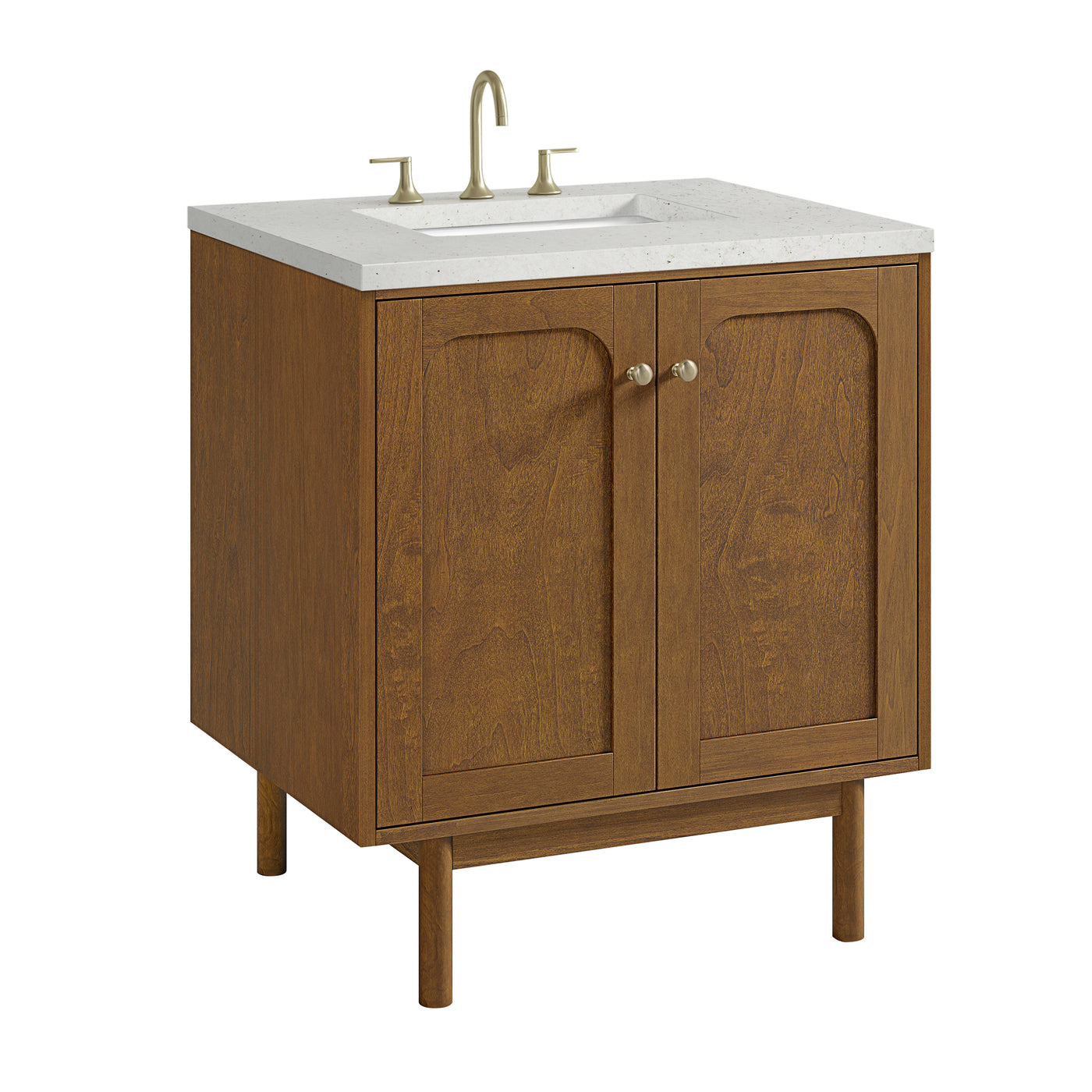 James Martin Laurent 30" Dual Mount Single Bathroom Vanity, Honey Oak, view 32