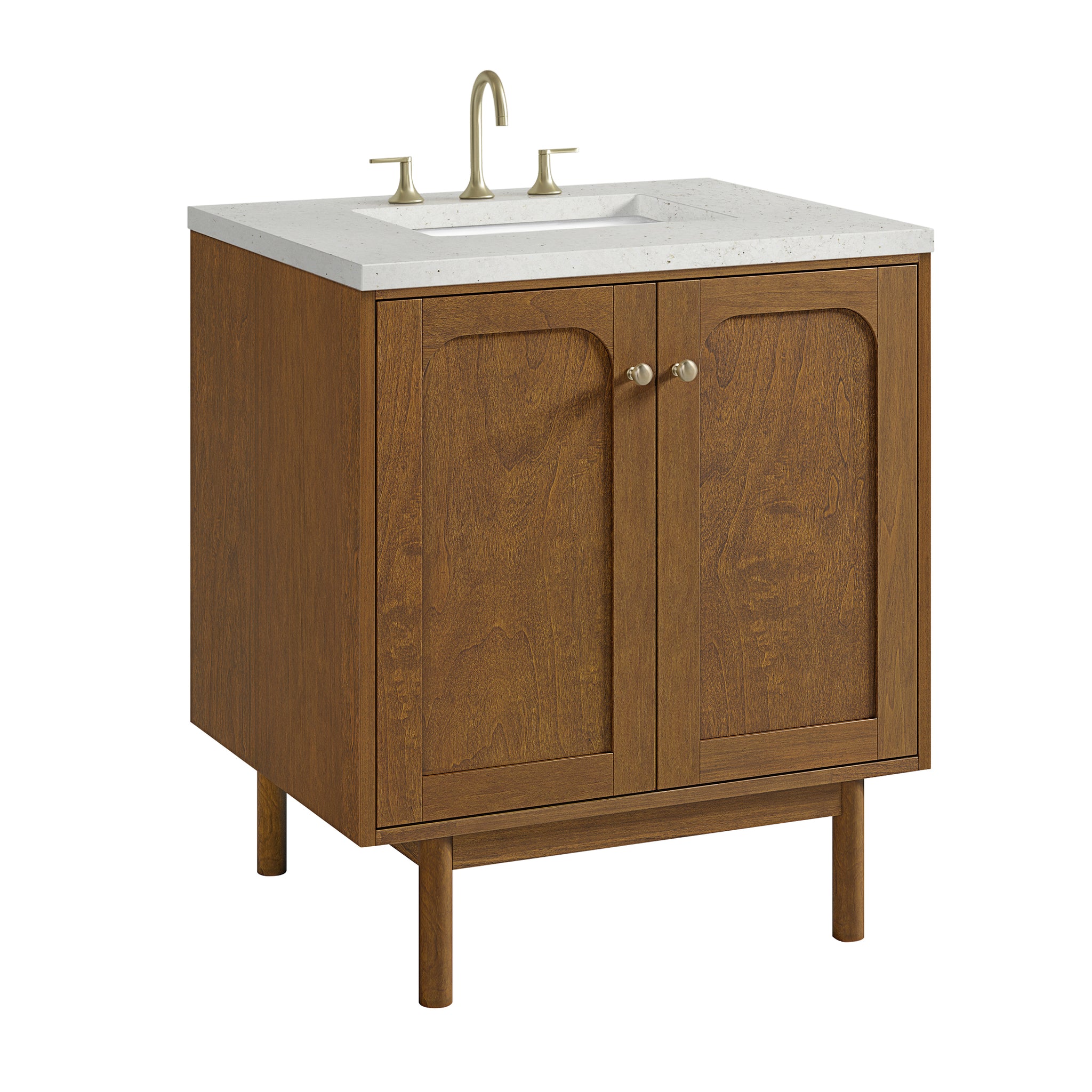 James Martin Laurent 30" Dual Mount Single Bathroom Vanity, Honey Oak, view 32