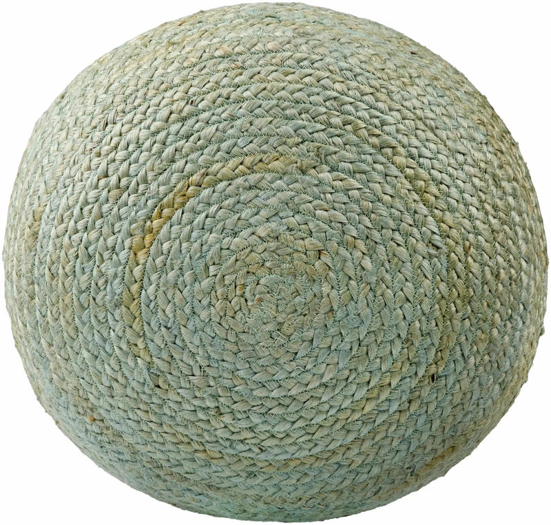 Jenkinjones Knitted Aqua Jute Pouf by Boutique Rugs