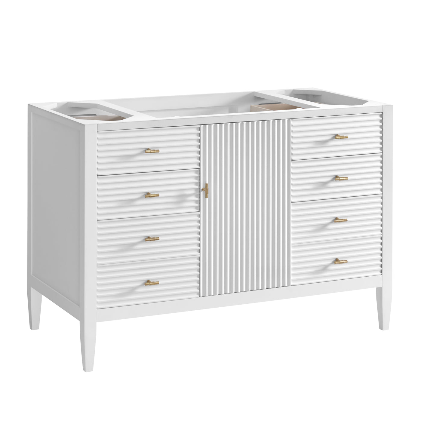 James Martin Myrrin 48" Single Bathroom Vanity, Bright White, view 28