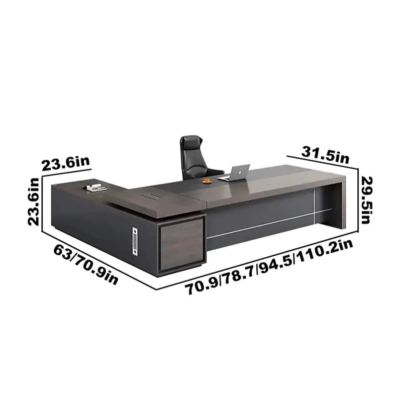 Carlaw · Modern L-Shaped Executive Desk by Arc Grove