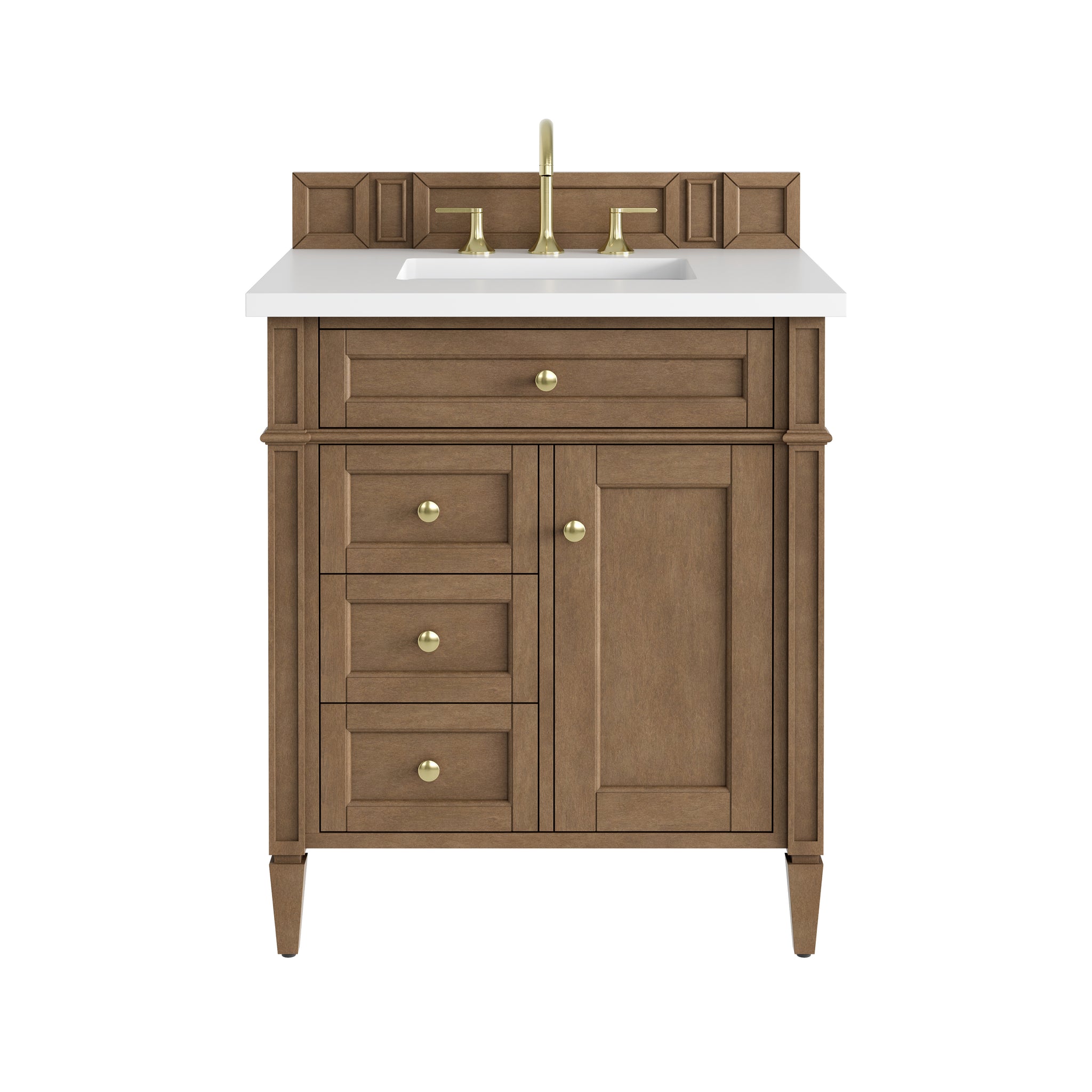 James Martin Brittany 30" Single Bathroom Vanity, Pecan, view 29