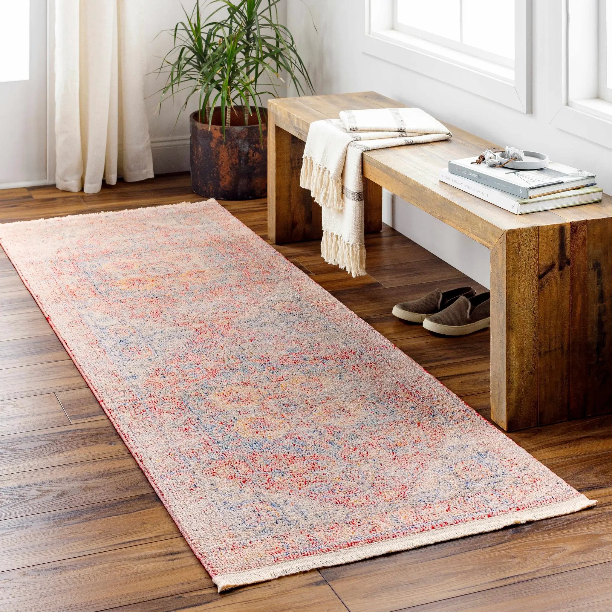 Tusa Red Area Rug - Clearance by Boutique Rugs