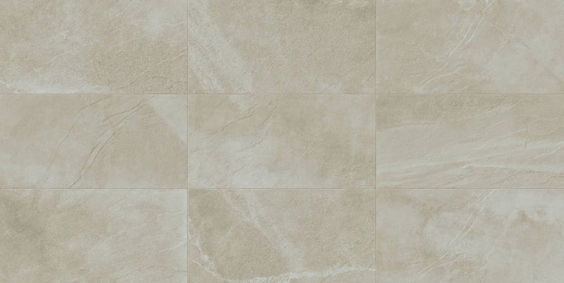 Journey Cozy Beige Bullnose Stone Look Porcelain Moldings 3x24 by landmarkceramics