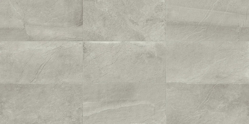 Journey Modern Grey Anti-Slip Grip Stone Look Porcelain Tiles 12x24 by landmarkceramics