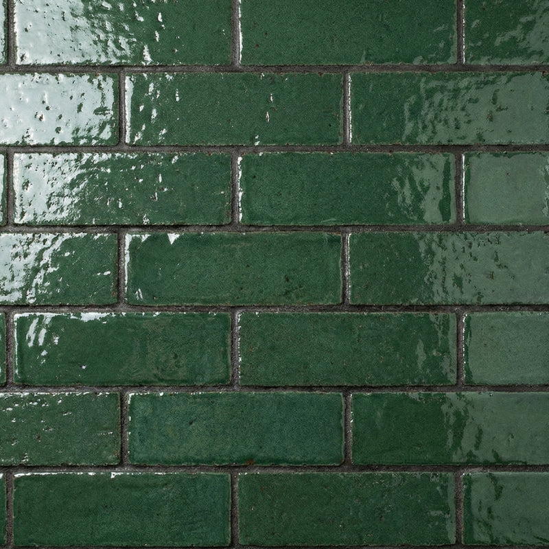 Joy Green Rustic Subway Glazed Terracotta Tiles 2 3/4x9 3/4 Thin Brick Rustic 4x12 Tiles