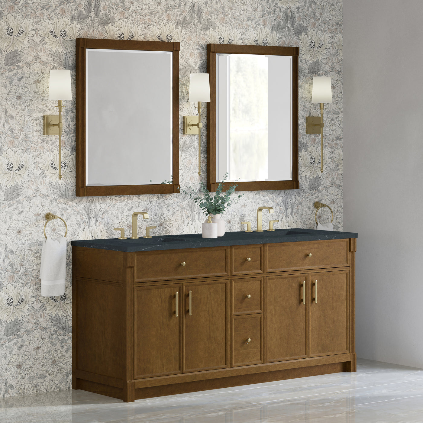 James Martin Bellshire 72" Double Bathroom Vanity, Honey Oak, view 36