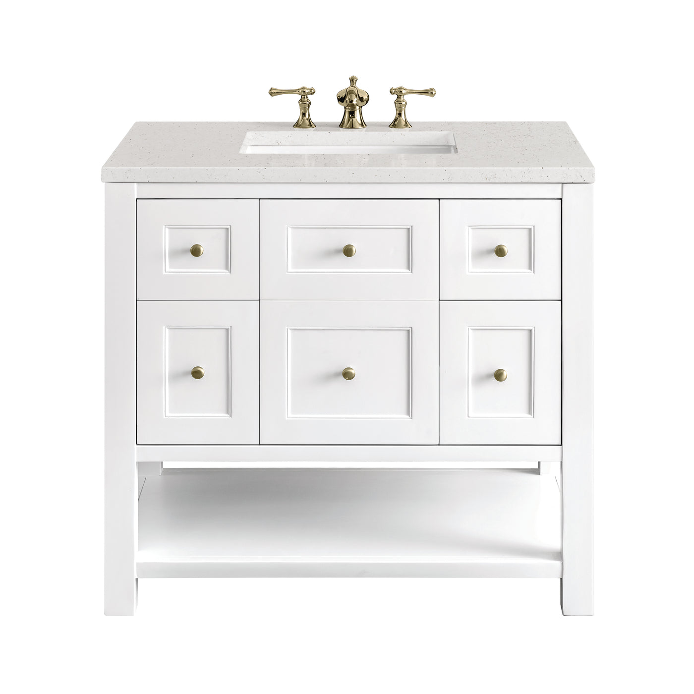 James Martin Breckenridge 36" Single Bathroom Vanity, Bright White, view 24