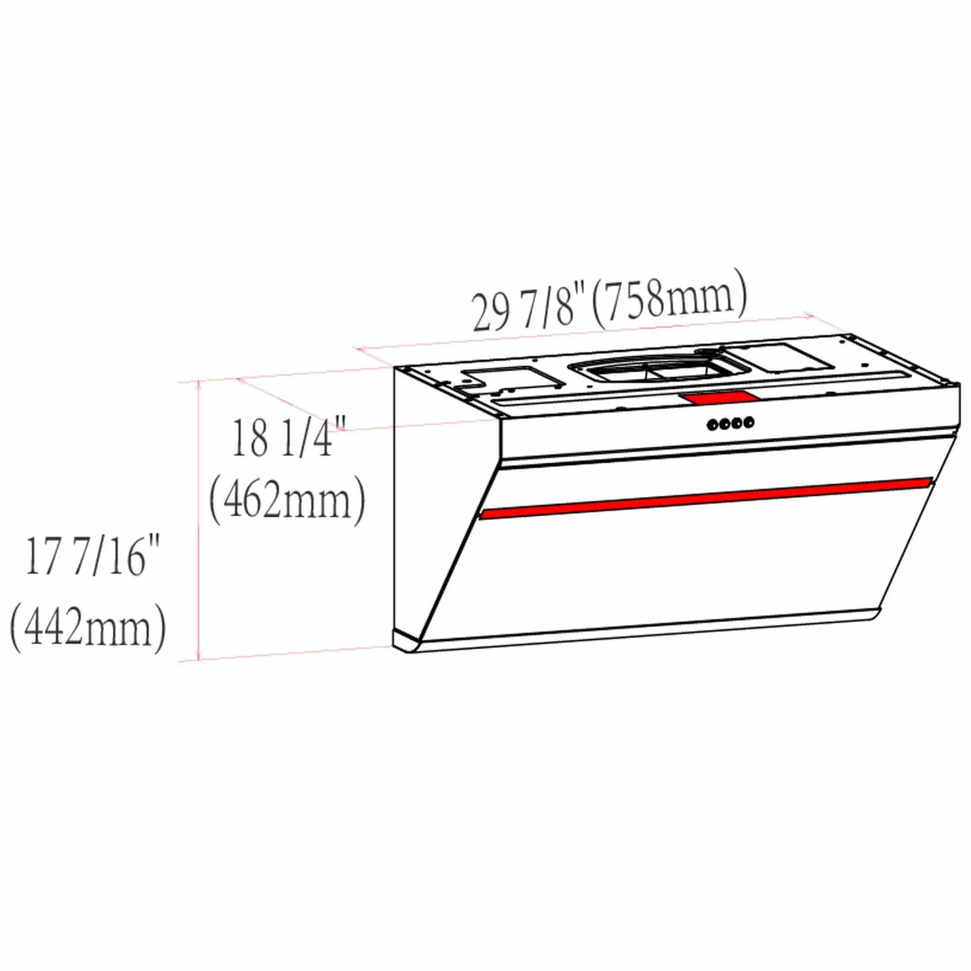 30" Under-Cabinet / Wall Mount Core Series | JQG7522 by FOTILE