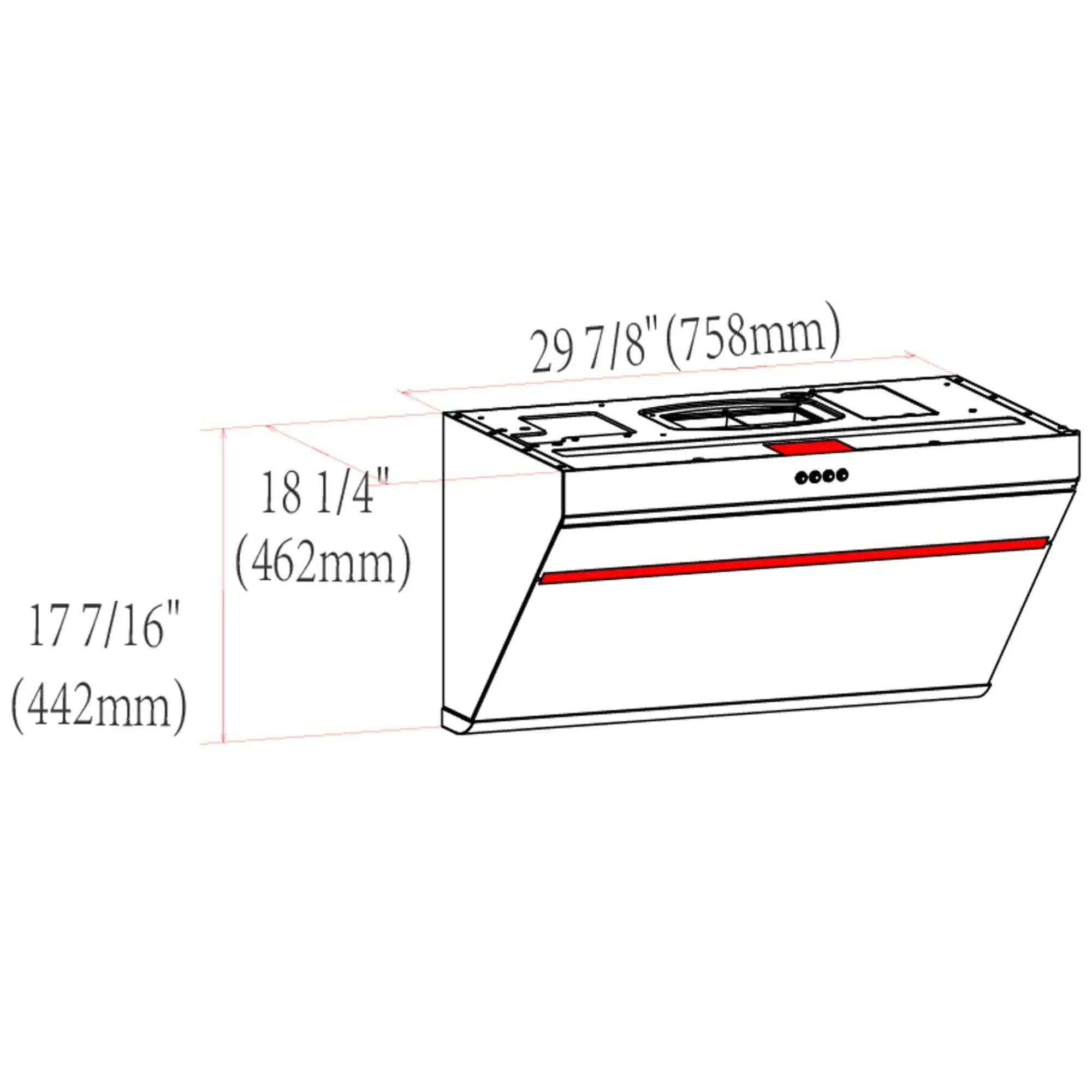 30" Under-Cabinet / Wall Mount Core Series | JQG7522 by FOTILE