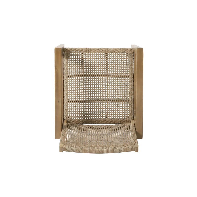 Outdoor Wicker and Acacia Wood Club Chairs - Set of 2 by HouseOfZazla